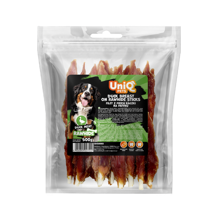 Przysmak przekąska dla psa filet z kaczki 500g UNIQ PETS