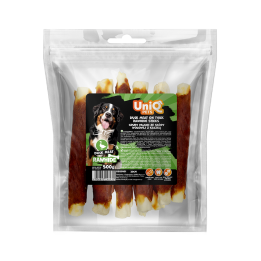 UNIQ PETS przysmaki dla psa paluch z kaczki i skóry wołowej 500g