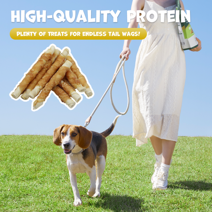 Przysmak przekąska dla psa kurczak ze skórą wołową 500g UNIQ PETS