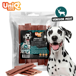 UNIQ PETS Filety suszone dla psa z dziczyzny 300g