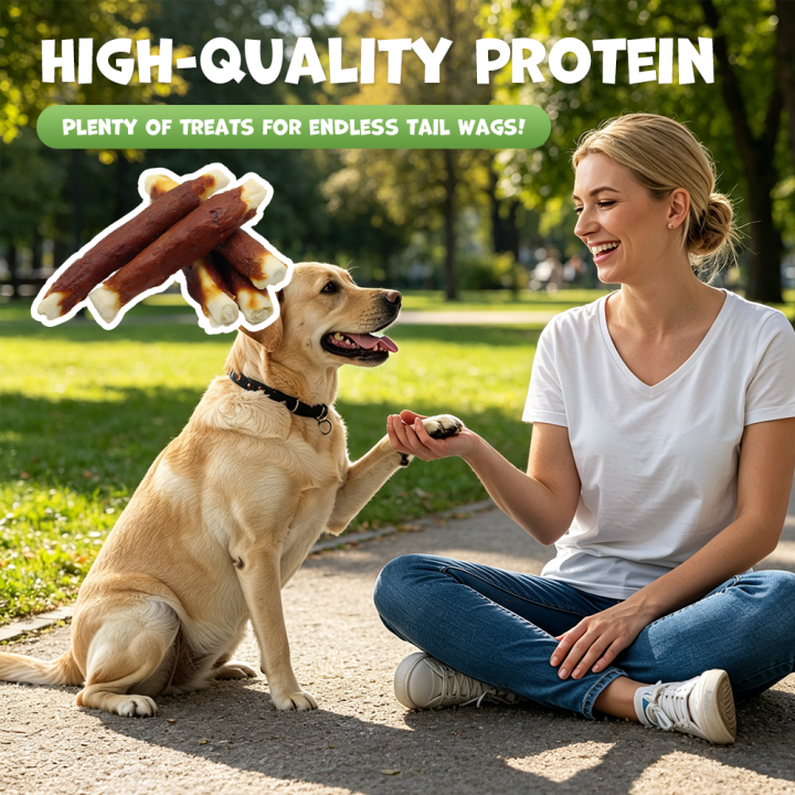 UNIQ PETS przysmaki dla psa paluch z kaczki i skóry wołowej 500g