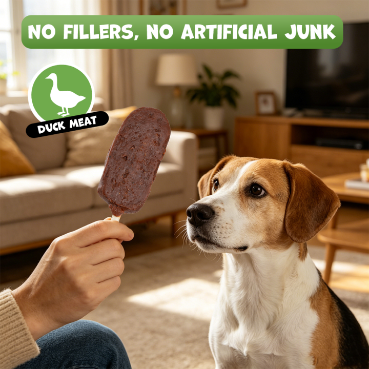 UNIQ PETS PRZYSMAKI DLA PSA CHEWY 500g lody z kaczką i warzywami