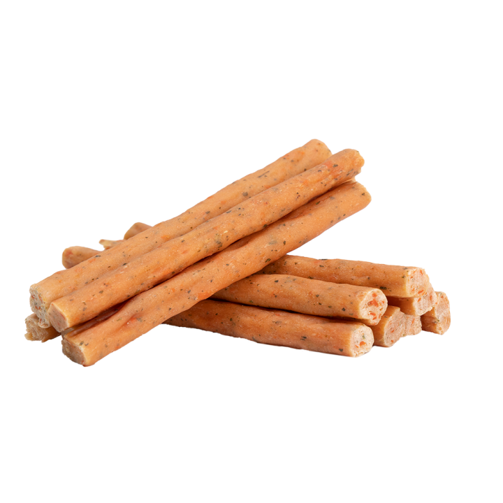 UNIQ PETS PRZYSMAKI DLA PSA CHEWY 500g paluszki z kurczakiem, marchewką i pietruszką