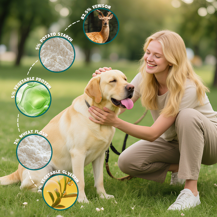 UNIQ PETS Filety suszone dla psa z dziczyzny 300g