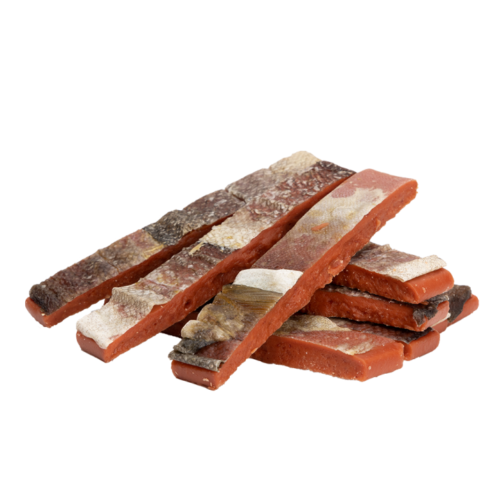 UNIQ PETS PRZYSMAKI DLA PSA MEATY 500g paski z kaczki i skóry rybiej
