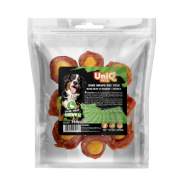 Smaczki dla psa kaczka z żółtkiem jajka 250g Uniq Pets