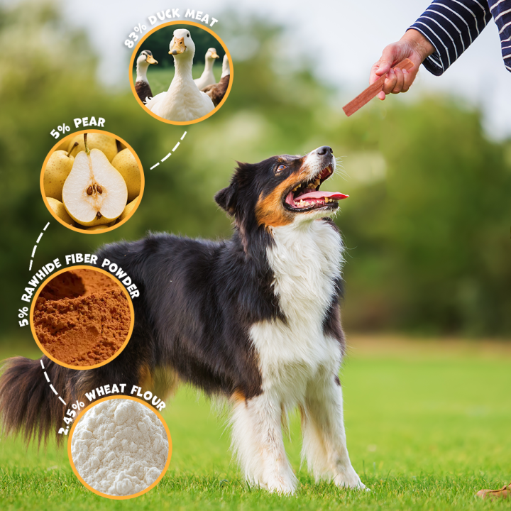 UNIQ PETS PRZYSMAKI DLA PSA CHEWY 500g paluszki z kaczką i gruszką