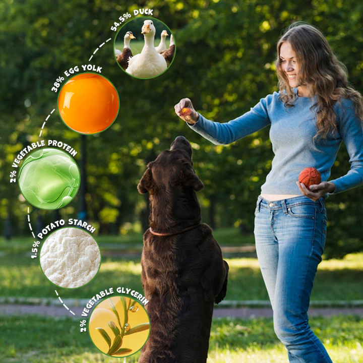 Smaczki dla psa kaczka z żółtkiem jajka 250g Uniq Pets