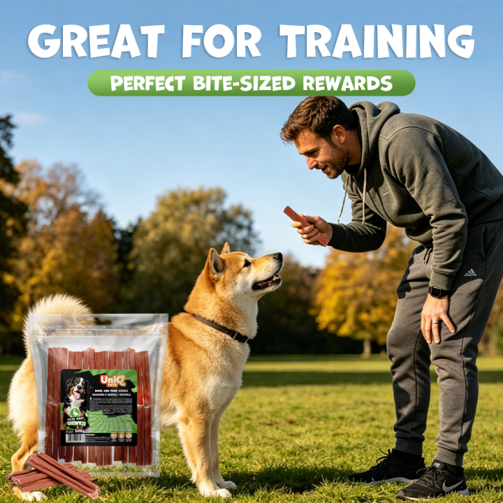 UNIQ PETS PRZYSMAKI DLA PSA CHEWY 500g paluszki z kaczką i gruszką