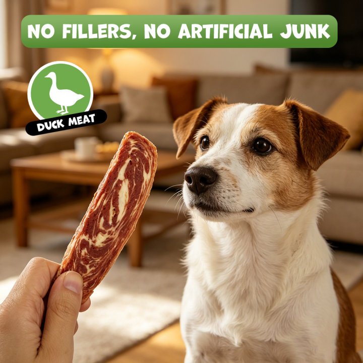 UNIQ PETS PRZYSMAKI DLA PSA MEATY 500g filety z kaczki z chrząstką