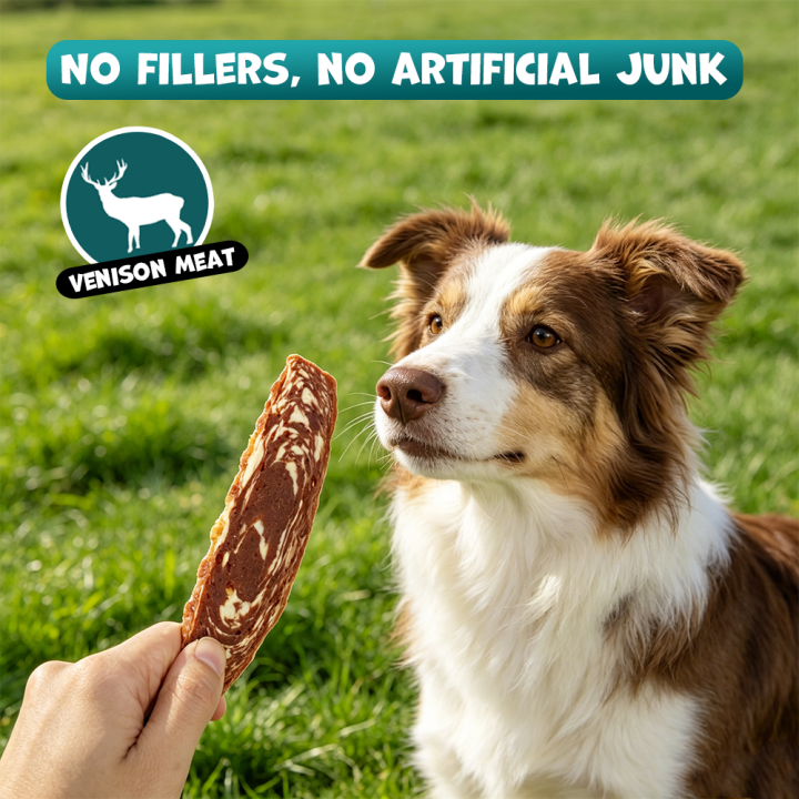 UNIQ PETS PRZYSMAKI DLA PSA MEATY 500g filety z dziczyzny z chrząstką