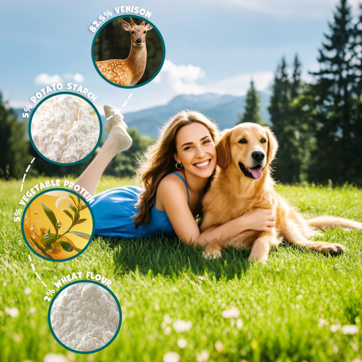 UNIQ PETS PRZYSMAKI DLA PSA MEATY 500g filety z dziczyzny z chrząstką