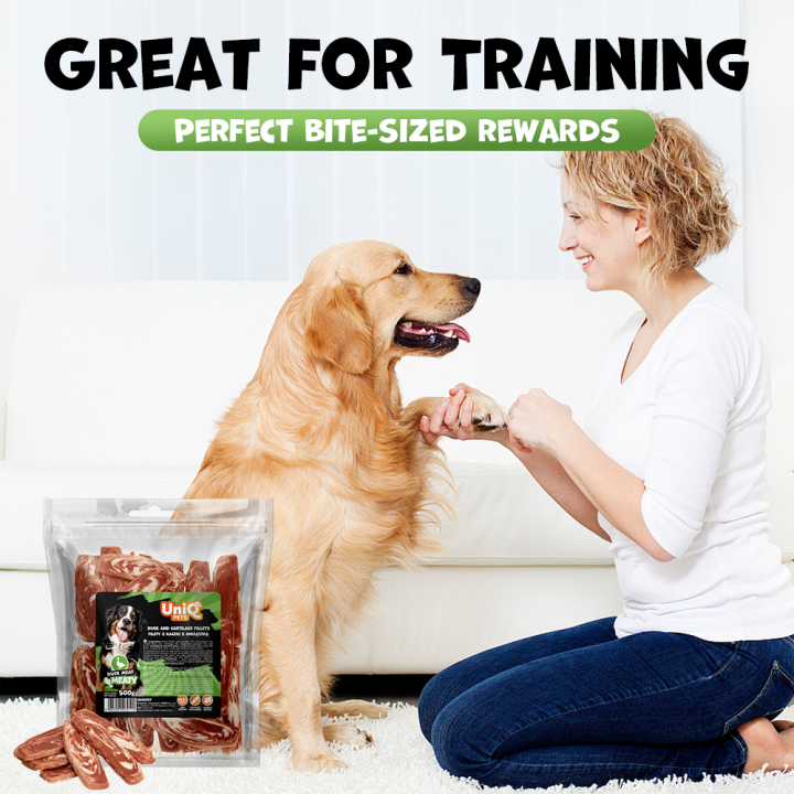 UNIQ PETS PRZYSMAKI DLA PSA MEATY 500g filety z kaczki z chrząstką