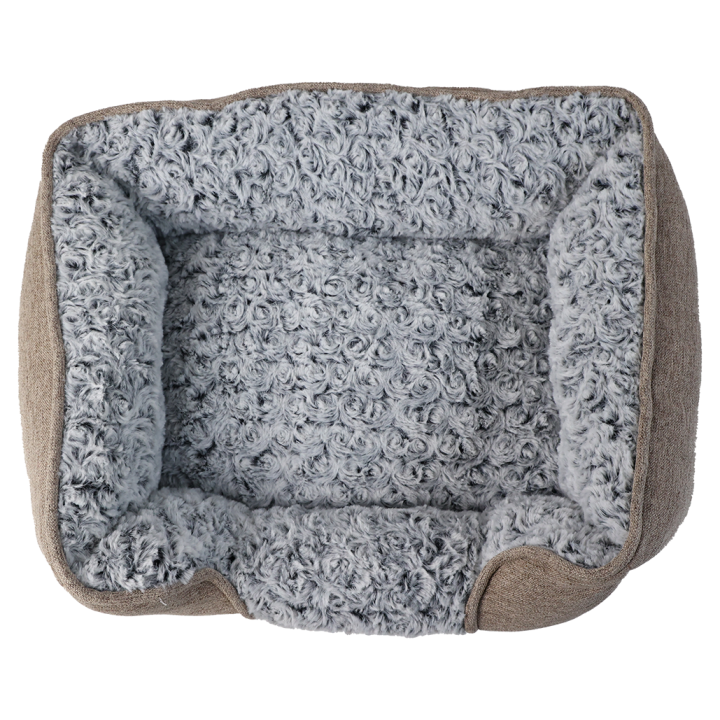 UNIQ PETS Legowisko dla psa prostokątne GLAMOUR PLUSH brązowe