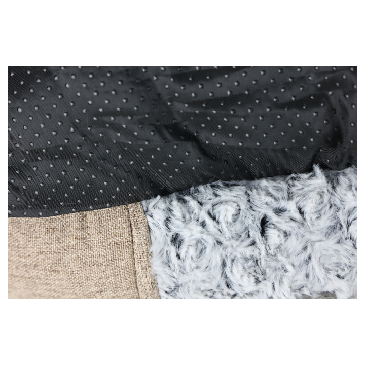 UNIQ PETS Legowisko dla psa prostokątne GLAMOUR PLUSH brązowe