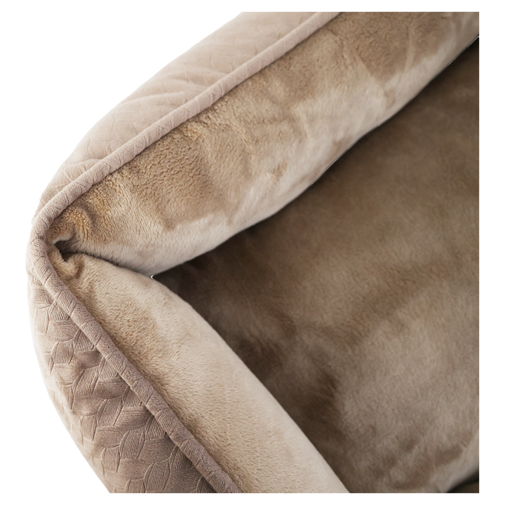 UNIQ PETS Legowisko dla psa prostokątne BRAID BROWN zipper