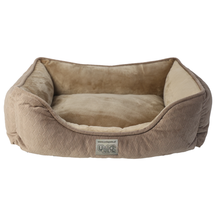 UNIQ PETS Legowisko dla psa prostokątne BRAID BROWN zipper