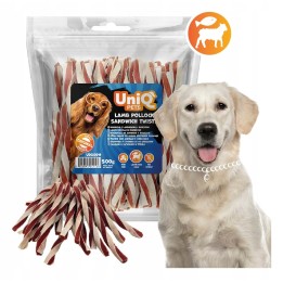 Przysmaki dla psa sandwich jagnięcina dorsz 500g Uniq Pets