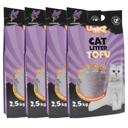 UNIQ PETS Żwirek tofu dla kota lawenda biodegradowalny