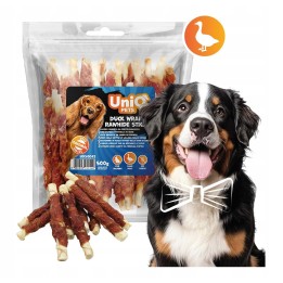Paleczki owiniete kaczka 500g Uniq Pets