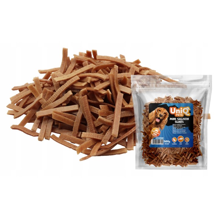 UNIQ PETS przysmaki dla psa mini fileciki z łososia 500g