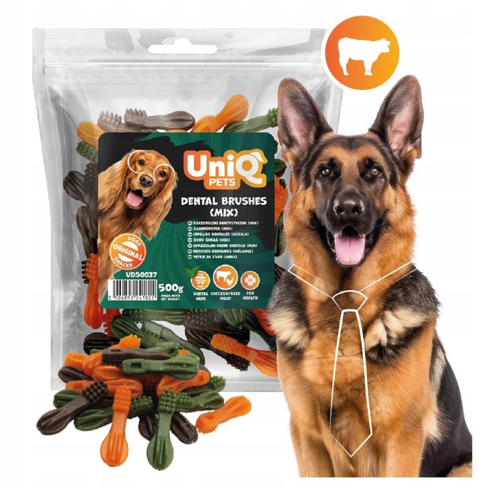 Przysmaki dentystyczne dla psa szczoteczki 500g Uniq Pets