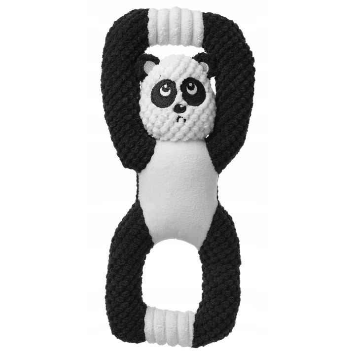 Zabawka dla psa szarpak panda z piszczałką 14x8x13,5cm