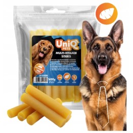 Przysmaki dla psa bataty multiwitaminowe miękkie pałeczki dla psa 500g UNIQ PETS