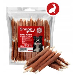Pałeczki z królikiem dla psa- przysmaki dla psa 500g SNAPPY