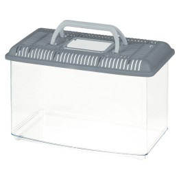 Akwarium/Terrarium GRANDE CON COPERCHIO plastik 33x19x21cm