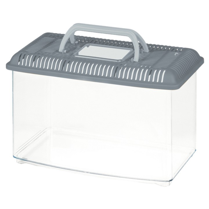 Akwarium/Terrarium GRANDE CON COPERCHIO plastik 33x19x21cm