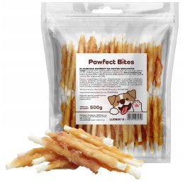 PAWFECT BITES przysmaki dla psa kurczak owinięty na wołowinie 500g