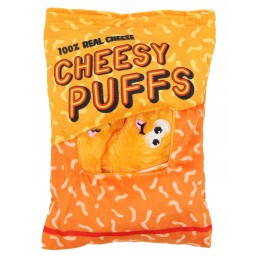UNIQ PETS zabawka dla psa paczka chipsów z chrupkami na sznurku i piszczałką 15x20cm