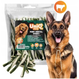Pałeczki dentystyczne dla psa jagnięcina z glukozaminą 500g UNIQ PETS