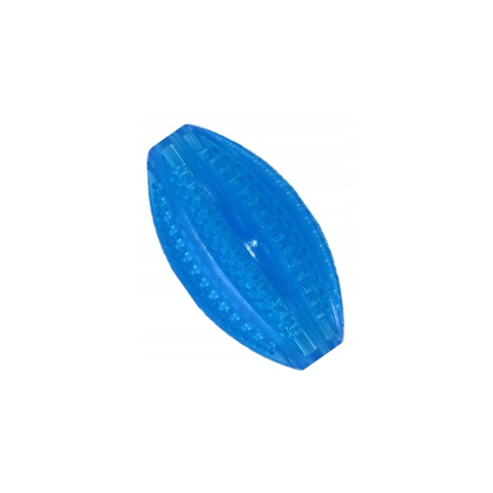 UNIQ PETS zabawka dla psa piłka TPR rugby dental na przysmaki o zapachu mięty 9cm