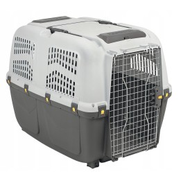 Duży Transporter IATA dla psa kota SKUDO 7 MPS GREY 105x73x76cm