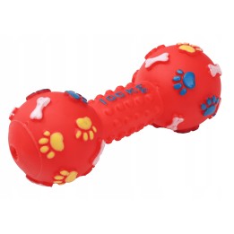 UNIQ PETS Zabawka dla psa SQUEAKIES hantel w łapki z piszczałką