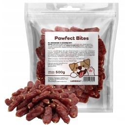 PAWFECT BITES kielbaski dla psa z jagniecina 500g