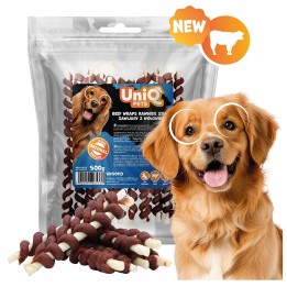 UNIQ PETS PRZYSMAKI DLA PSA RAWHIDE 500g zawijasy z wołowiną