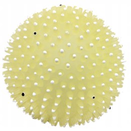 UNIQ PETS zabawka dla psa winylowa piłka z kolcami fluorescencyjna 9cm