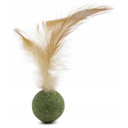 UNIQ PETS ZABAWKA DLA KOTA PURRNIP catnip ball z piórkiem 15cm