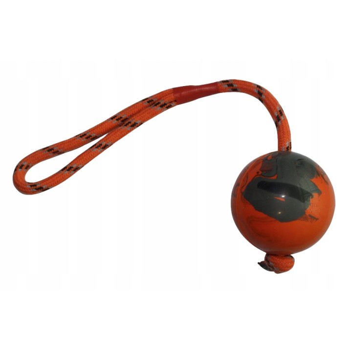 UNIQ PETS zabawka dla psa gumowa twarda piłka na sznurze o zapachu wanilii 30cm