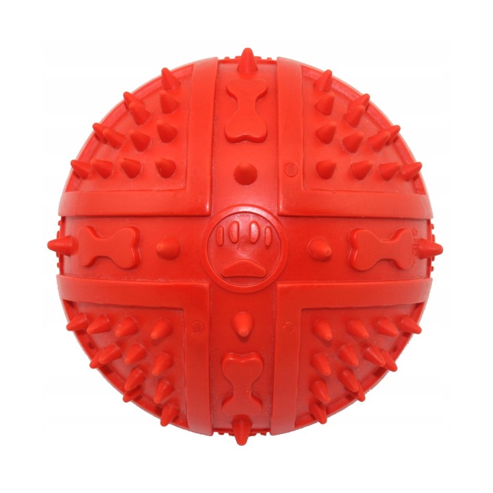 UNIQ PETS ZABAWKA DLA PSA SQUEAKIES piłka z kolcami i piszczałką o zapachu wanilii 9cm