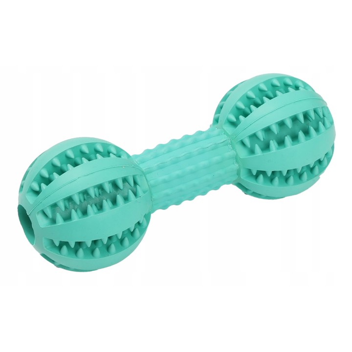 UNIQ PETS ZABAWKA DLA PSA SLOWY miętowy hantel na przysmaki 13,5cm