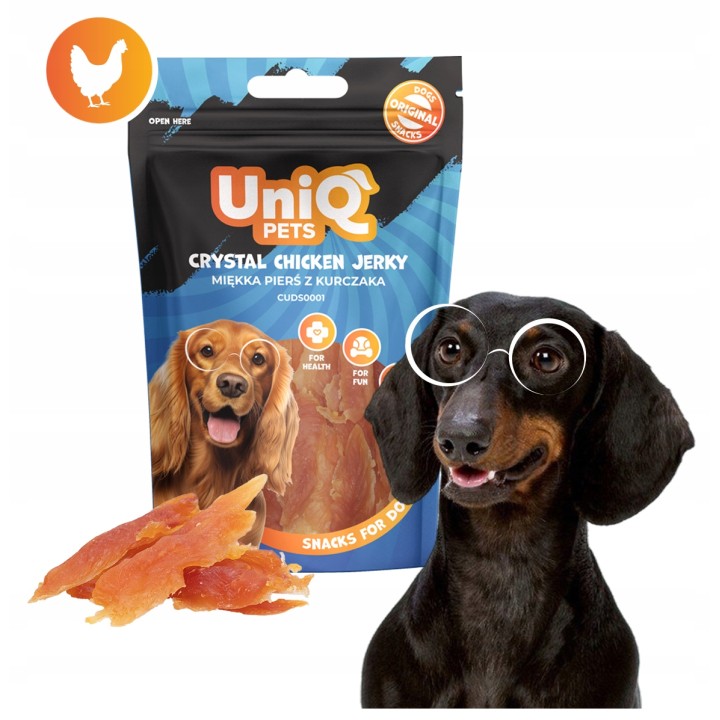 Miękka pierś z kurczaka przysmaki dla psa 250g Uniq Pets