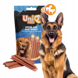 UNIQ PETS PRZYSMAKI DLA PSA WAGGI 80g paluszki z koniną i wołowiną