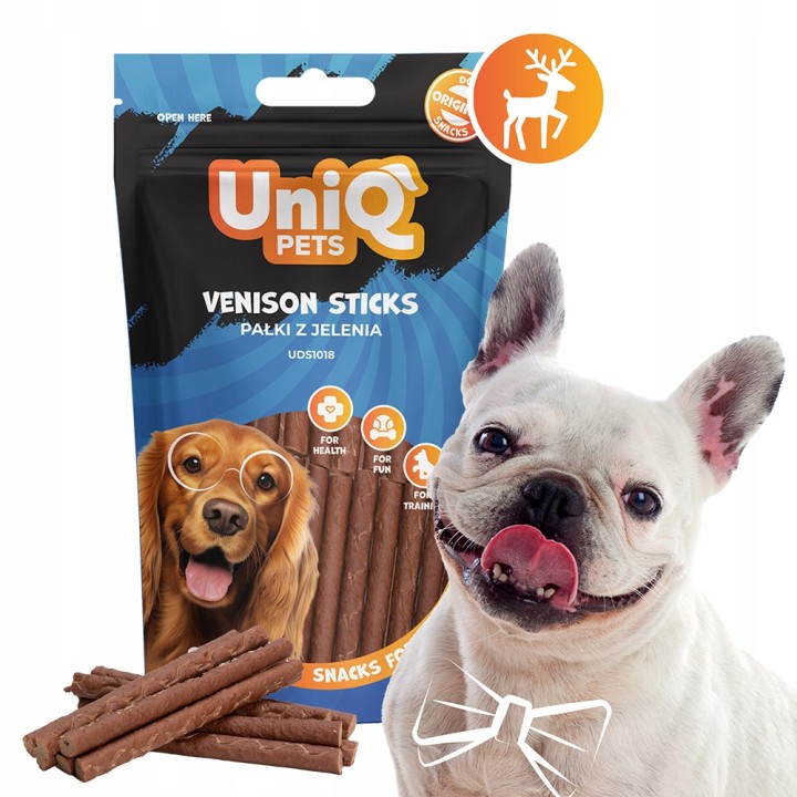 UNIQ PETS PRZYSMAKI DLA PSA WAGGI 80g paluszki z koniną i wołowiną