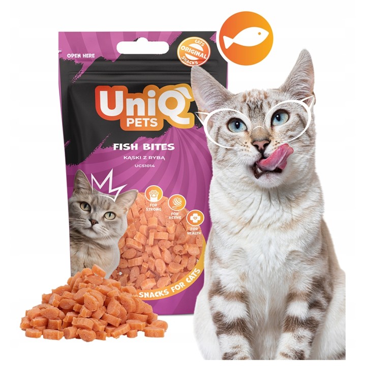 UNIQ PETS PRZYSMAKI DLA KOTA MIMI 50g kąski z rybą
