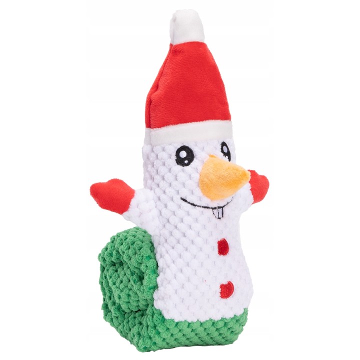 UNIQ PETS PLUSZOWA ZABAWKA DLA PSA SNIFFIES Zwijany bałwanek z piszczałką 68x15x9cm