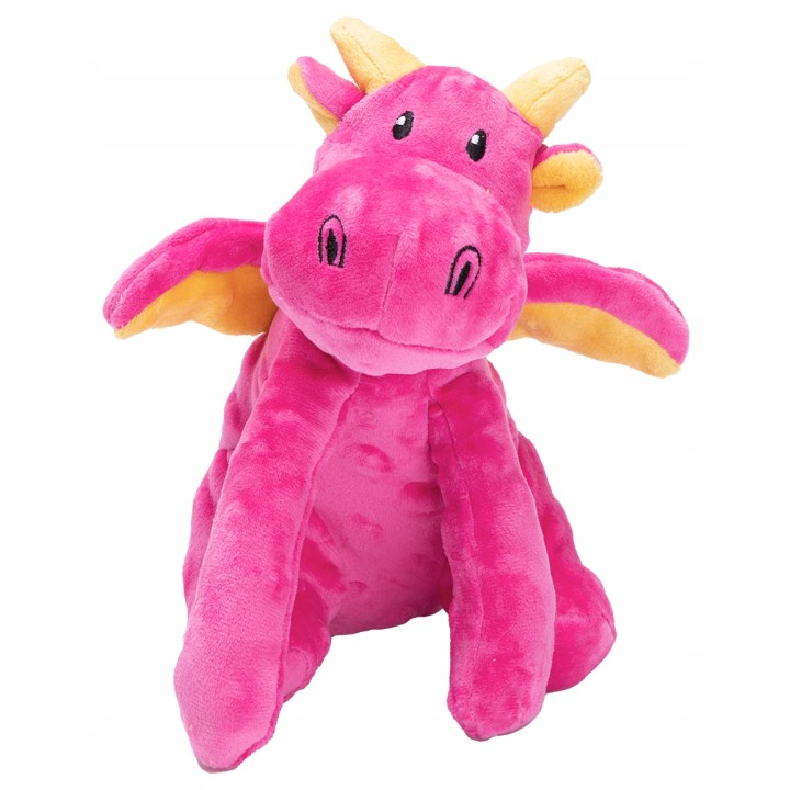 UNIQ PETS ZABAWKA SQUEAKIES Różowy smok z piszczałką 27×18×18cm